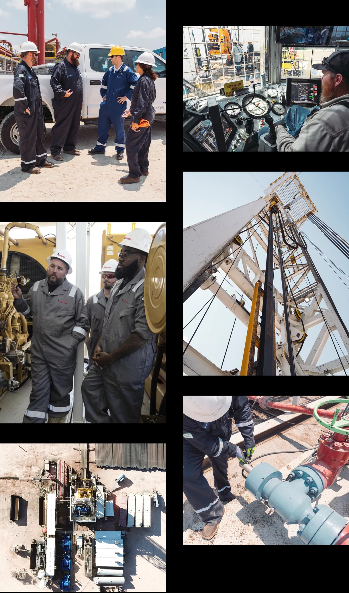 Scandrill crews and rigs